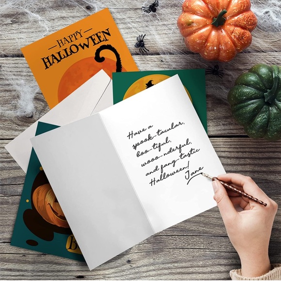 Easykart Labels 24 Halloween Cards Assortment - Picture 5 of 9